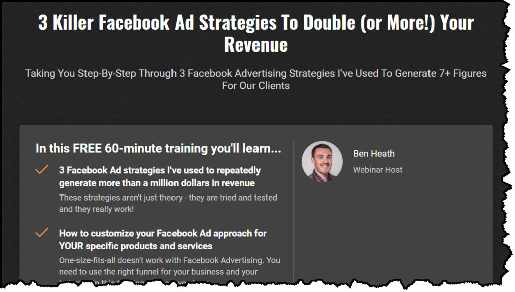 Free Facebook ads training
